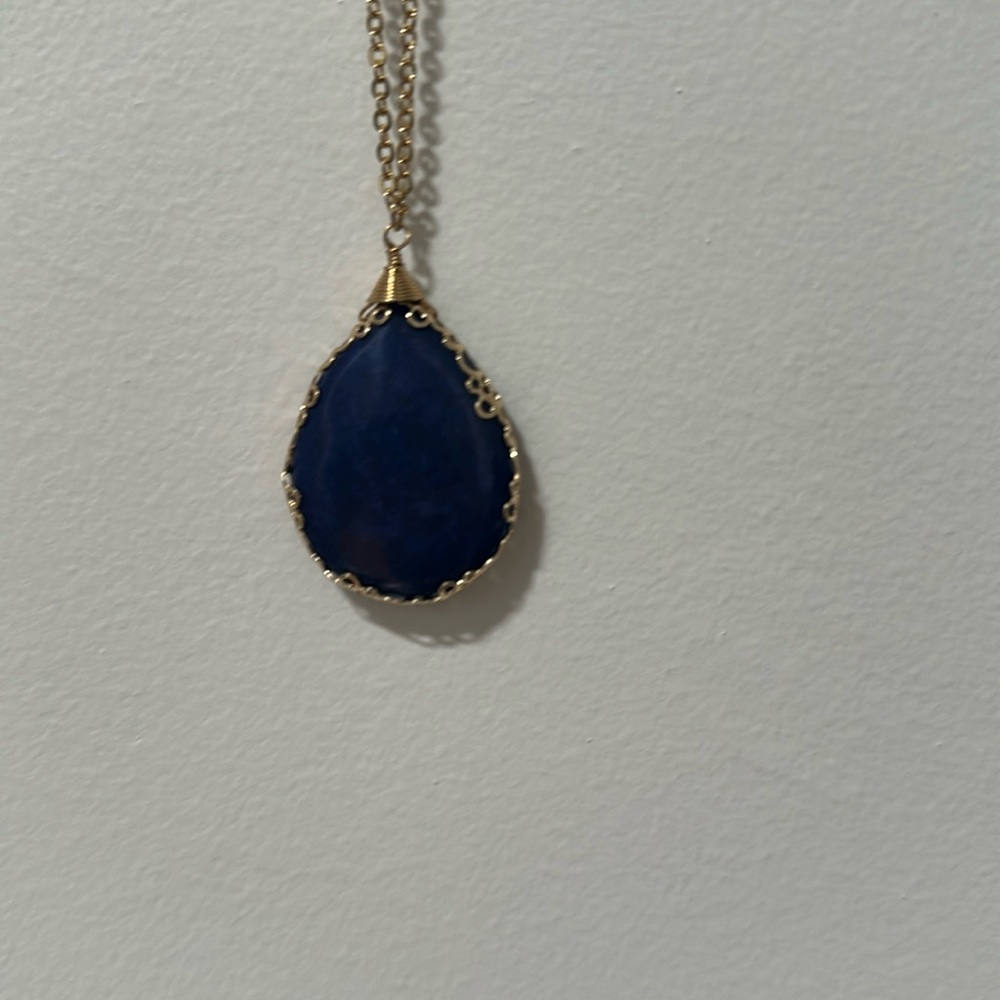 NEW! Vivi blue stone LAPIS gold necklace
